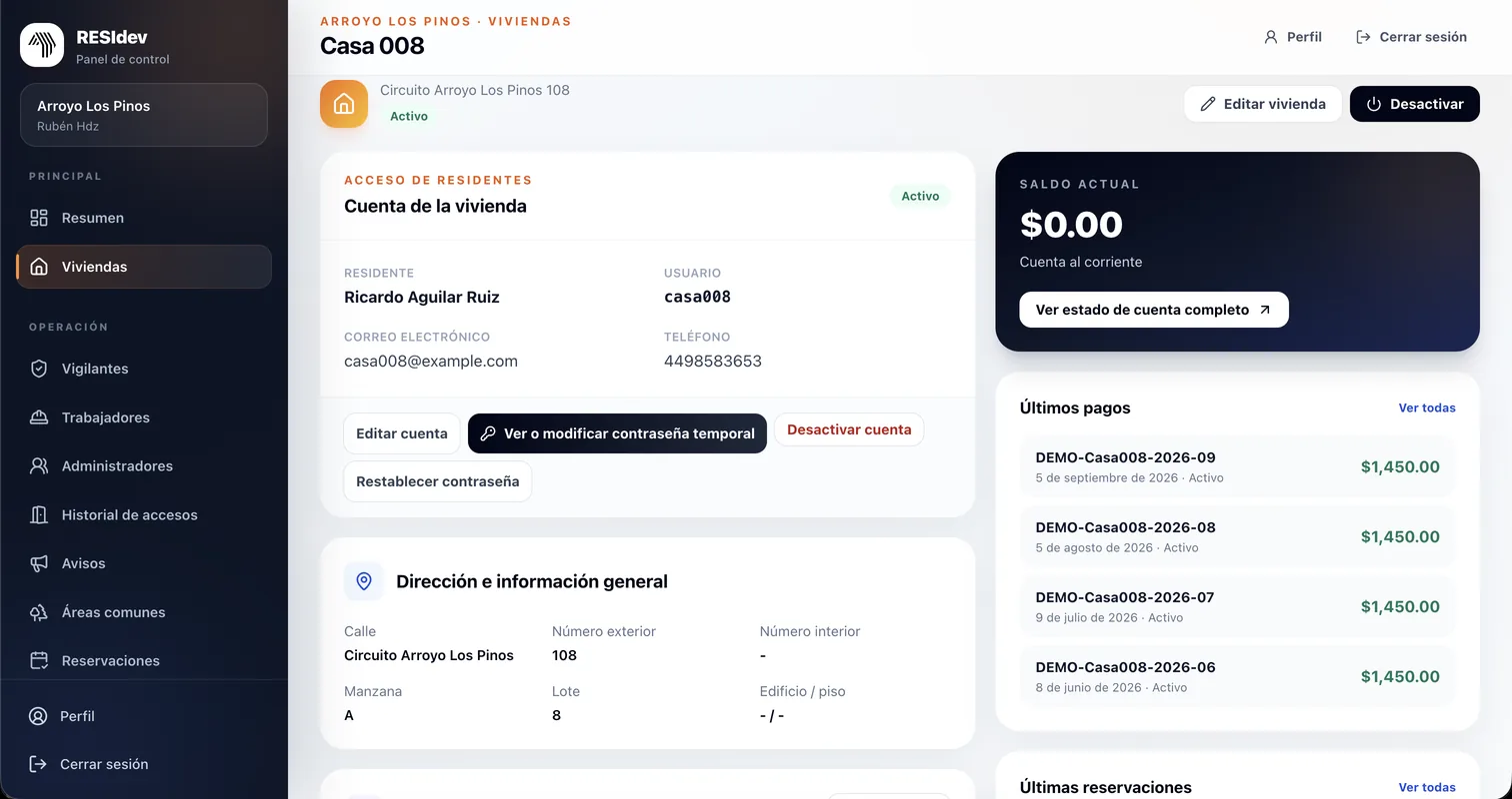 Expediente de una vivienda